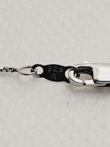 Black & White Diamond Infinity Pendant Necklace 925 Sterling Silver 18" Signed - Picture 7 of 9