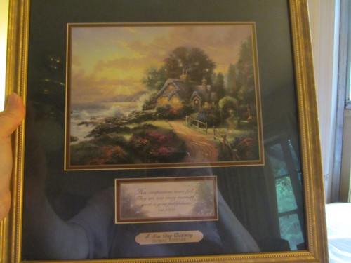 MARCO DORADO ENMARAÑADO THOMAS KINKADE A NEW DAY DAWNING AUTENTICIDAD DIC 02 1999 - Imagen 7 de 8