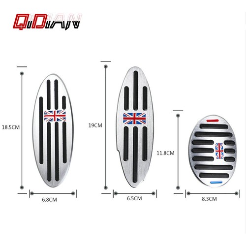 For Mini Cooper R55 R56 F54 F55 Car Footrest Pedal Cover Brake Throttle Pedal - Picture 7 of 8