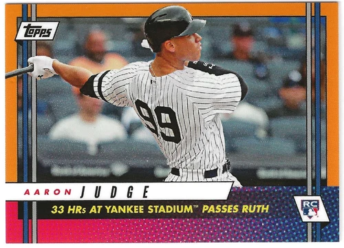 2017 Topps On Demand Rookie Class ORANGE #J10 Aaron Judge RC ROY Award Winner
