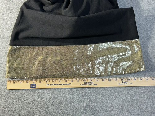 Vince Camuto Petite Tie-Neck Glitter-Hem Shift Dress Black Size 6 New - Picture 7 of 10