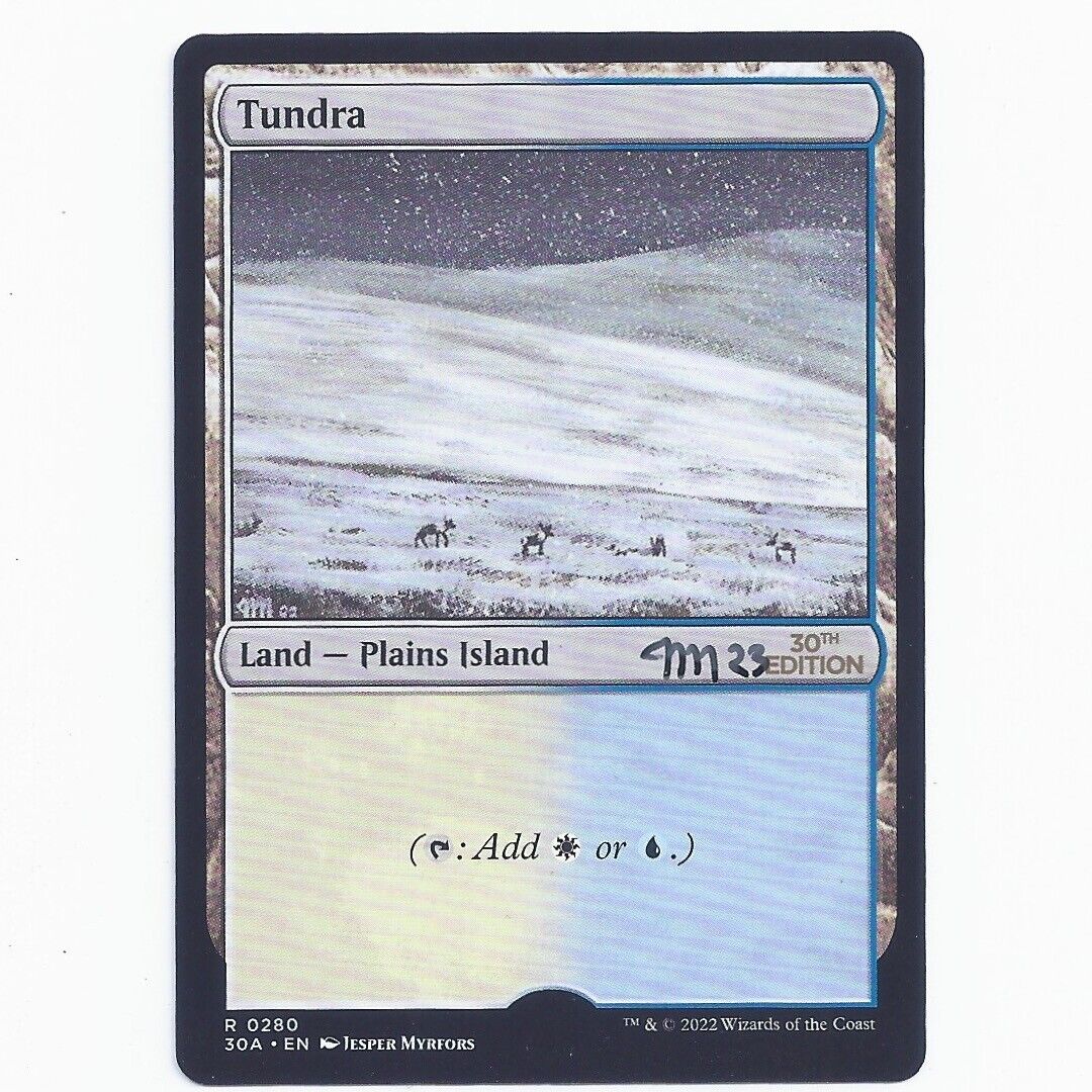 MTG Anniversary 30TH Tundra MODERN Dual Land Artist Proof MTG Anniversary 30TH Tundra MODERN Dual Land Artist Proof