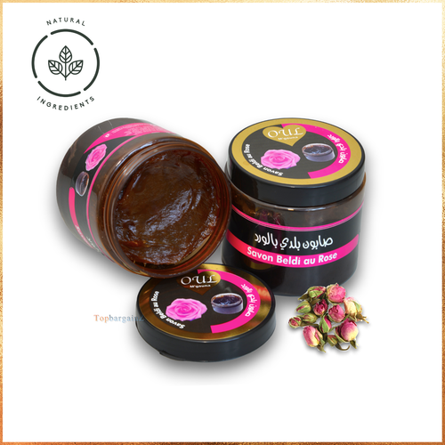 Jabón Negro Natural Marroquí Beldi Exfoliante Kessa Verde Mascarilla Facial Hammam Set - Imagen 23 de 23