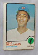 1973 Topps #200 Billy Williams Chicago Cubs Baseball Card  Miscut vg