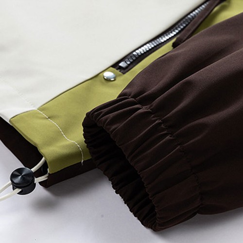 Men Women Hooded Zipper Outdoor Jackets Waterproof Windbreaker Camping Coat - Bild 10 von 23