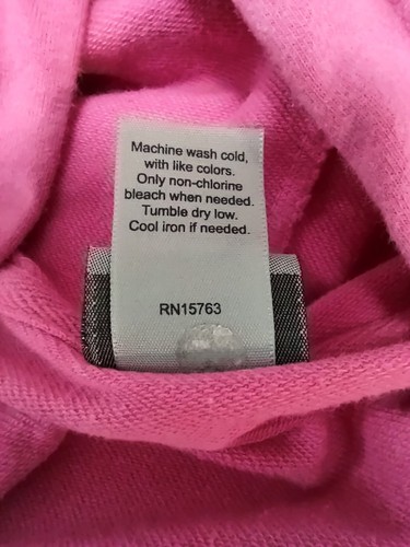 C9 Champion Hoodie Youth Size Medium Long Sleeve Logo Full Zip Pink 21 In. Long - Picture 14 of 14