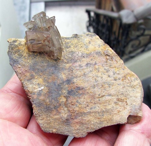 BARYT DURCHSICHTIGE FEINE KRISTALLCLUSTER auf MATRIX aus PERU............CERRO WAYRIHUM - Bild 6 von 12