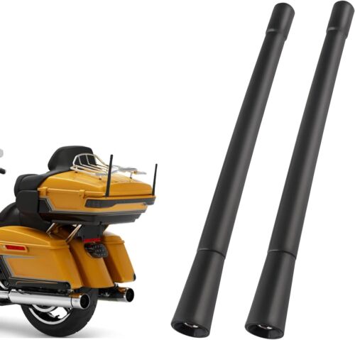 Pair 7" Motorcycle Short Antenna For Harley Davidson 1989-2022 Electra Glide - Foto 8 di 8