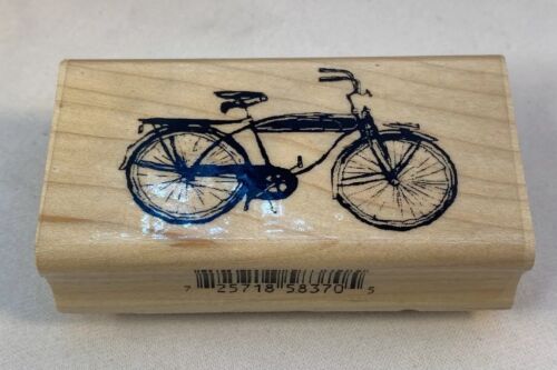 Inkadinkado Bicycle Rubber Stamp 8370M