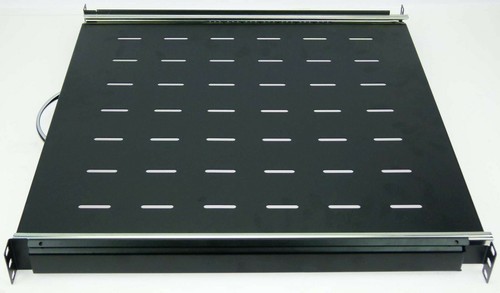 1 HE 19" ausziehbare Rackablage 45 cm Rackauszug Ablage Trägereinschub Fachboden - Picture 9 of 13