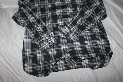 Mens Michael Kors Blue Plaid Button Down Shirt Size XL - Picture 3 of 3
