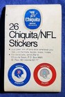 Vintage 1970 26 Chiquita/Nfl Stickers Complete