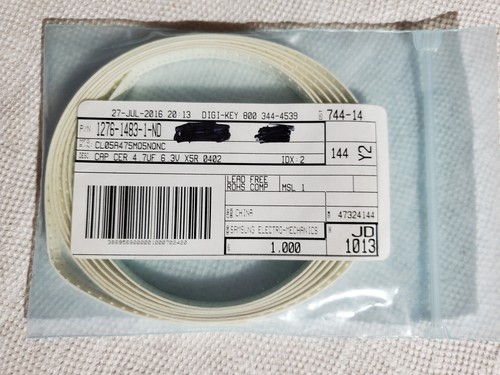 Samsung CL05A475MQ5NQNC Fixed Multilayer Ceramic Capacitors - Picture 2 of 2