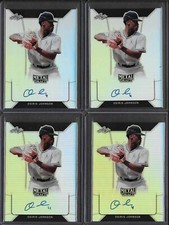 2018 Leaf Metal OSIRIS JOHNSON Silver Prismatic Auto RC Marlins 2nd Round Pick