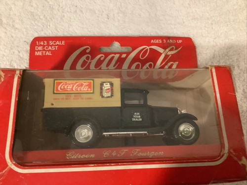 SOLIDO COCA-COLA DIECAST 1:43 CITROEN C4F FOURGON DELIVERY TRUCK w/DISPLAY BOX - Picture 2 of 4