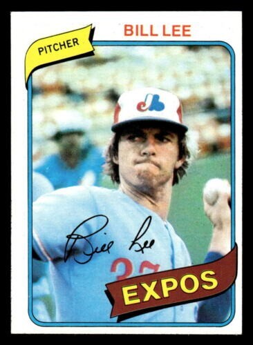 1980 Topps #97 Bill LEE  Pitcher  Montreal EEXPOS  EXcellent  FREE mailing