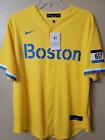 21223 Boston Red Sox "City Connect" Full Button Baseball Jersey Nwt