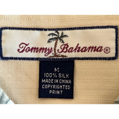 Tommy Bahama Kurzarmhemd 100% Seide Blumen M - Bild 5 von 6