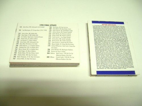 Pro Set 1990 FINAL UPDATE Football Card Complete Set Of 33, Emmitt Smith+Bonuses - Picture 2 of 12