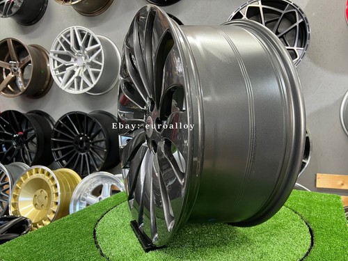 4 x 21 Inch 5x114.3 Turbine Style Gris Roues : Pour Tesla Modèle 3 - Photo 15 sur 19