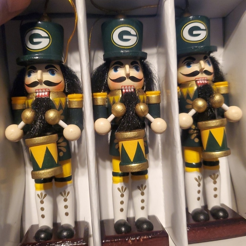 green bay packers nutcracker Ornament (3) eBay