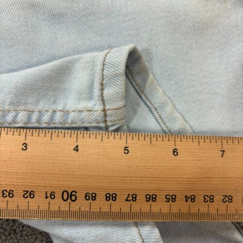 Levis Denim Shorts Adult Waist 34 Blue Jorts USA Made Dad Y2K Relaxed Wash Mens* - Picture 8 of 10