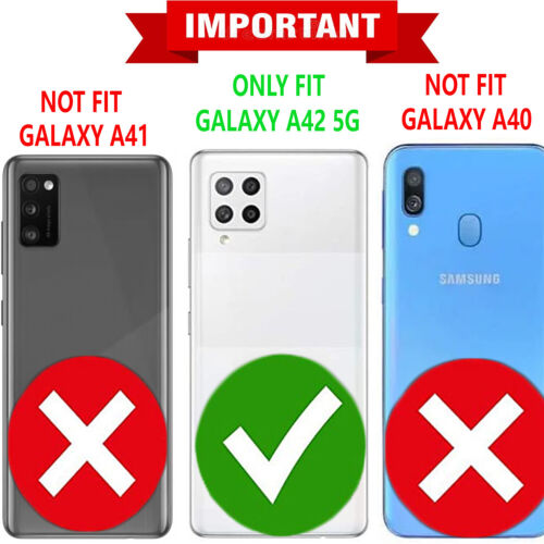 Für Samsung Galaxy A42 5G Hülle Handyhülle Ständer + Hartglas Schutz - Bild 31 von 43