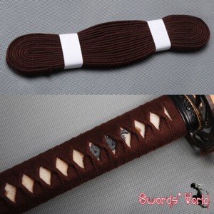 4M Black Synthetic Silk Ito//Sageo For Japanese Katana Wakizashi Tanto Sword