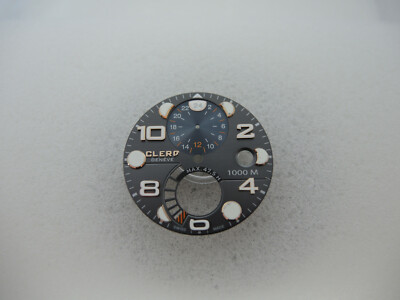CLERC Hydroscaph GMT 1000 M Zifferblatt, Power Reserve, watch dial
