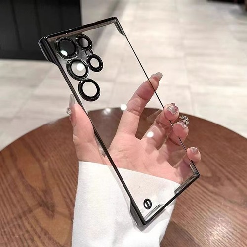 Ultra-Thin Transparent Frameless Magnetic Phone Case for Samsung S25 Ultra Plus - Zdjęcie 14 z 26
