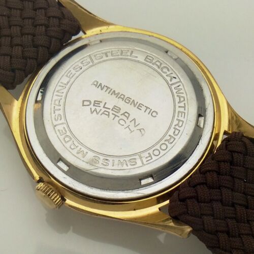 Delbana 17 Jewel Gold Filled Case Manual Wind Wrist Watch Running Untimed E598 - Picture 3 of 9