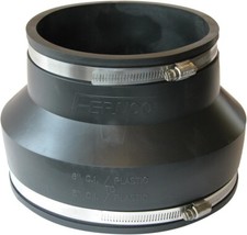 Fernco 1056-86 Flexible Pipe Coupling 8  Ci/Plastic/Steel to 6  Ci/Plastic/Steel
