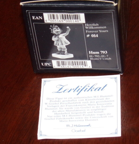 Hummel Goebel Figur #793 FOREVER YOURS 3-7/8" TMK7 Erstausgabe 1996 - Bild 7 von 7