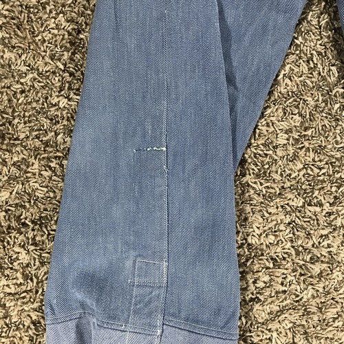 Vintage Swiss Buckle Back Denim Pants Mens 32x29 Blue Selvedge Rare 40s Prisoner - Picture 11 of 24