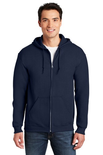Gildan G186 Mens Cotton/Polyester Heavy Blend Full Zip Hooded Sweatshirt - Picture 80 of 135