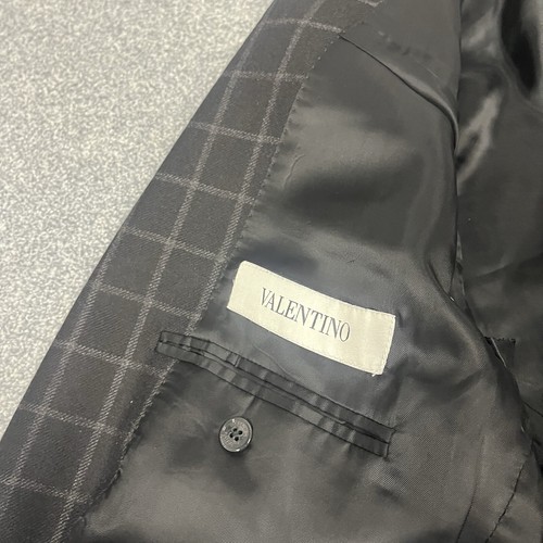 Valentino Spa Wool Sport Cost Jacket Sz 42R Black Windowpane Sport Coat - Picture 10 of 16