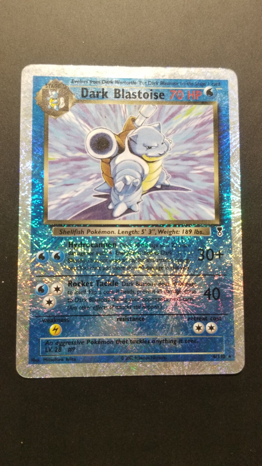 2002 Dark Blastoise 4/110 Legendary Collection Reverse Holo Pokemon TCG - LP