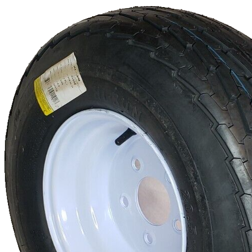 20.5x8.0-10 Pop up Camper Utility Pontoon Boat Trailer Tire Wheel RIM 10 ply 5-H - Picture 4 of 13