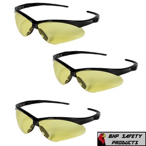KleenGuard Nemesis Safety Glasses ANSI z87- Yellow Lens - 25659