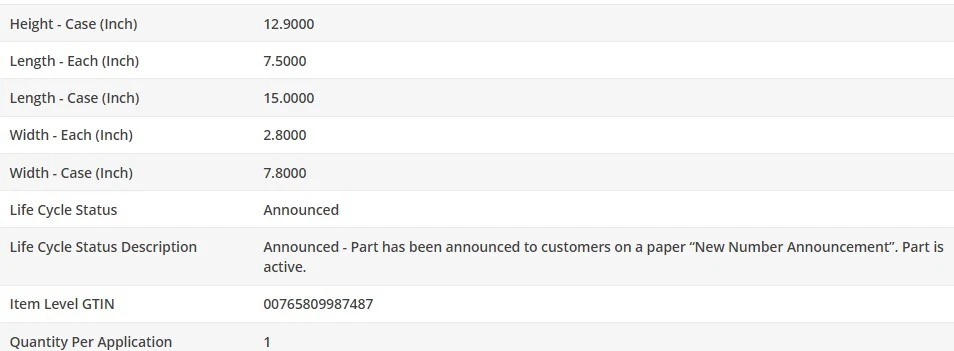 原始设备制造商类型滤油器 WIX 适用于 PONTIAC LEMANS 1978 - 1979 V6-3.3L — 第 4/4 张图片