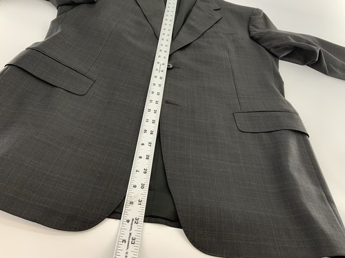 Canali Proposta Blazer 40R Gray Plaid Super 120 Wool 2B 2V Made Italy YGI R4-71 - Picture 14 of 16