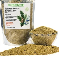 Natural & Organic Pine Needle Tea Powder 200g Wild-Harvested Pinus Sibirica
