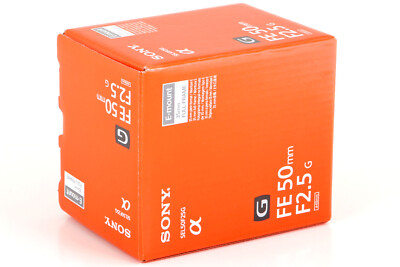 Objektiv Sony FE 50 mm 1:2,5 G (SEL-50F25G) NEU + OVP