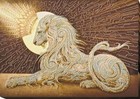 Bead embroidery kit Aslan needlework kit Art canvas beadwork pattern