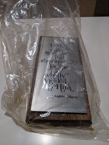 NEW VTG Wood "GOD Is Ready To Assume"…Andrew Murray Quote - Picture 9 of 10