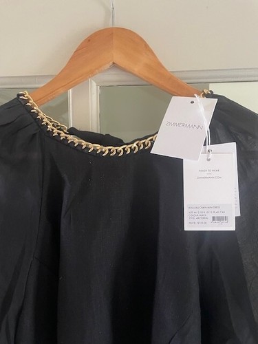 RRP $725.00 BNWT ZIMMERMANN ROULEAU CHAIN MINI DRESS SIZE 2 AUD 12 US 8 - Picture 7 of 12