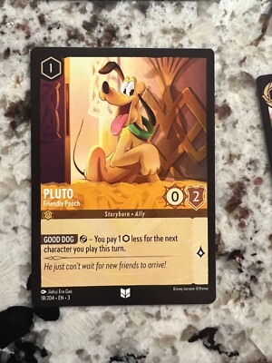 DISNEY LORCANA INTO THE INKLANDS NON FOIL UNCOMMON CARD PLUTO 18/204 | eBay