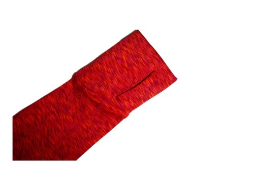 Athleta Damen Laufjacke meliert rot Full Zip Hoodie Fleece gefüttert Gr. XS - Bild 4 von 6