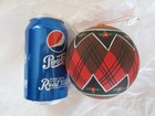 Large 4" RED & BLACK PLAID ROUND STYROFOAM BALL Christmas Ornament  — photo 5