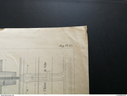 ANNALES PONT et CHAUSSEES (Dep 97) - Plan des siphons des iles Saint Louis 1891 - Imagen 3 de 4
